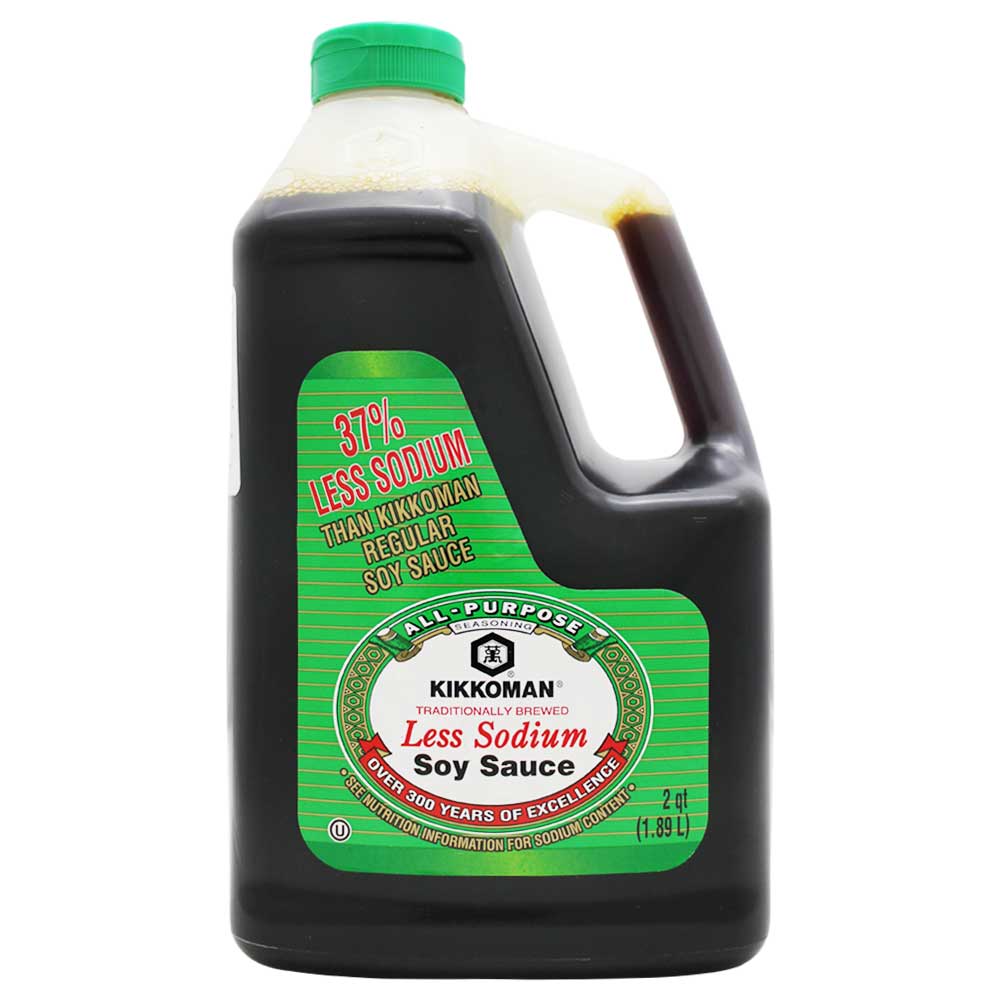 Salsa de soya Kikkoman baja en sodio de 1.89 lt.